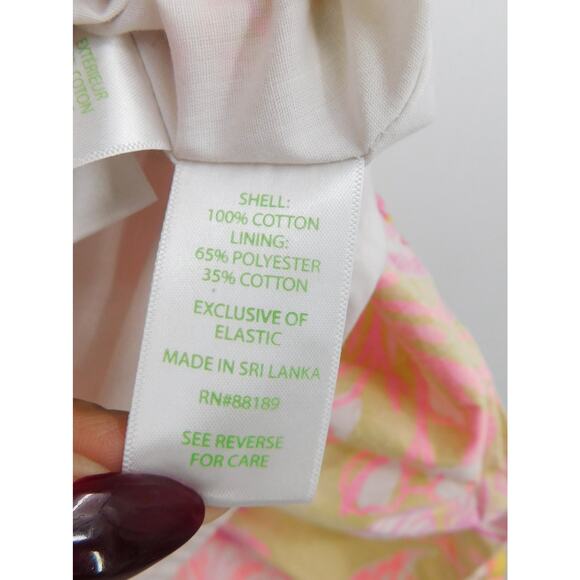 Lilly Pulitzer Girls Calla Yellow Violet Pink Sea‎ Floral Sundress Size Medium - Picture 4 of 6